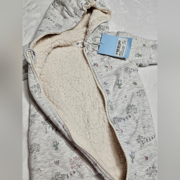Babycottons sherpa playsuit NWT 3 months - Picture 3 of 4